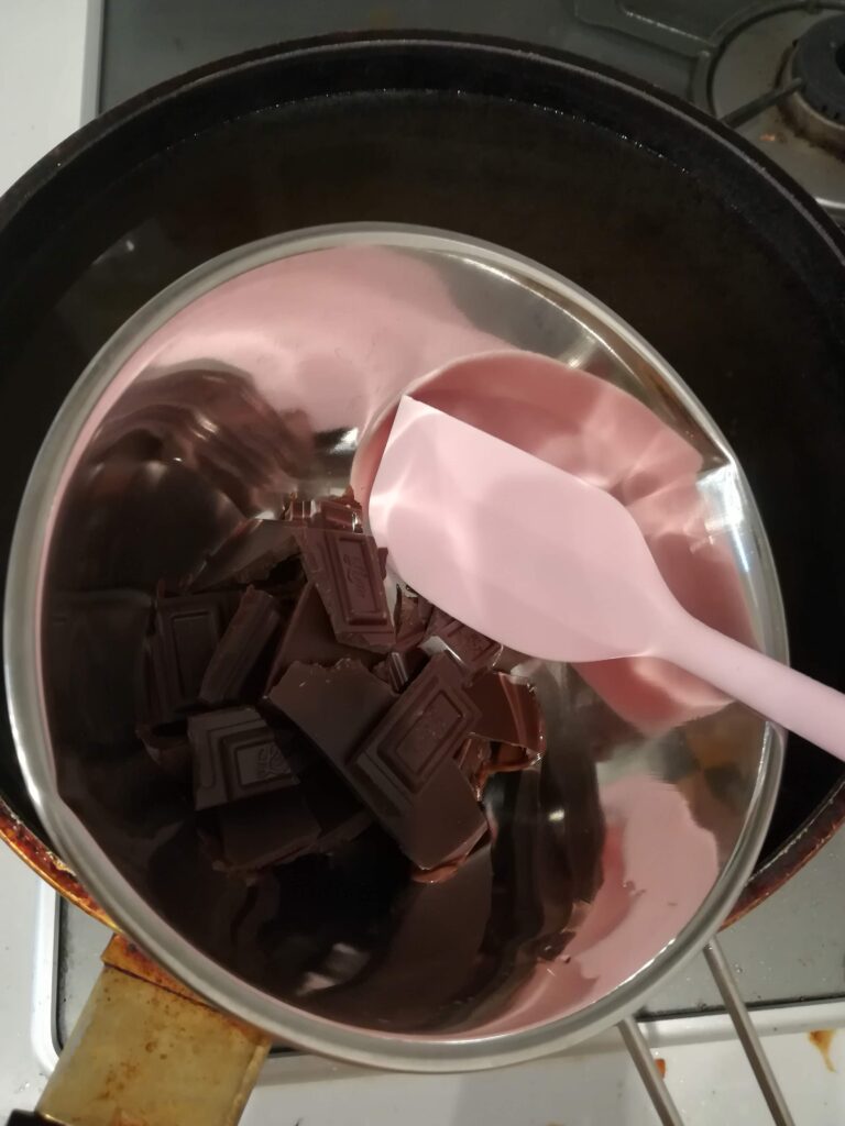 チョコの湯煎