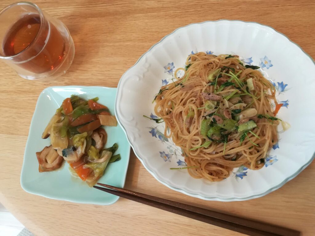 ツナの和風パスタ