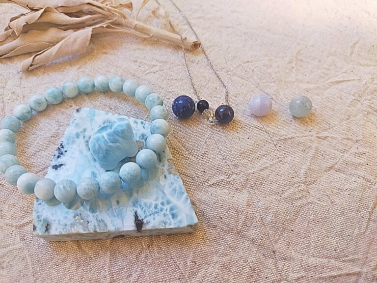 ラリマー　ブルーサファイア　ラピスラズリ　ブルーレースアゲート　　　アクアマリン